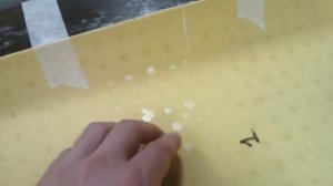 №14- Вскрыл вакуумный мешок после формовки внешнего слоя и наполнителя на 1 половине фюза.