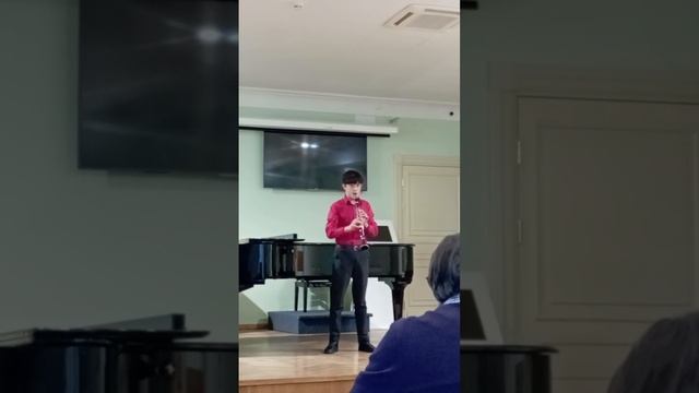 Malcolm Arnold. Соната для кларнета с фортепьяно. 2 и 3 часть. Чернышов Георгий 14 лет смотреть онлайн