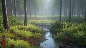 Звук природы. Пение камышовки болотной у болота