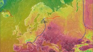 Движение воздушных масс воздуха над Европой и ЕТР за 2025 год