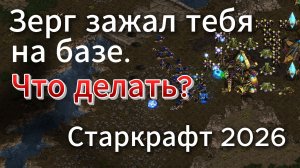 Старкрафт ZvP - Зерг Джаедонг зажал протосса на его базе. Помогут ли выйти драгуны и риверы?