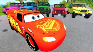 МУЛЬТИКИ ПРО МАШИНКИ: гонки по крутому склону и КУВЫРКАНИЯ кубарем!