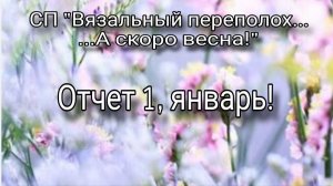 СП "Вязальный переполох...А скоро весна!!!". Отчет 1, январь!!!