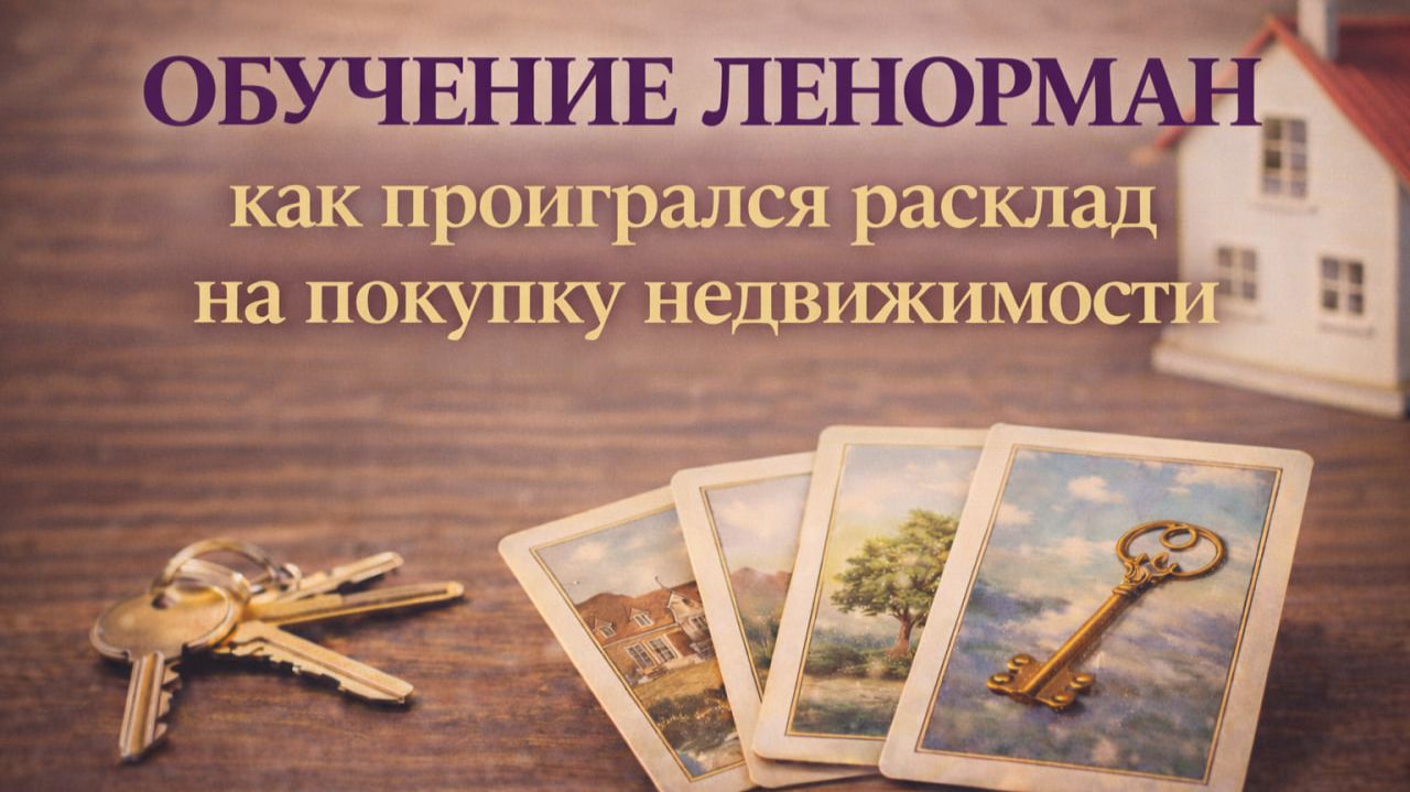 📖 Урок Ленорман. 🗝️Как проигрался расклад на приобретение недвижимости🏠 смотреть онлайн