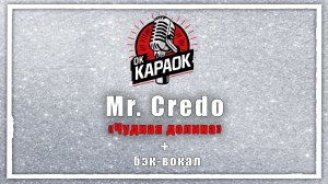Mr. Credo-Чудная долина(КАРАОКЕ с бэк-вокалом).