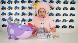 Крокозябра! Кто такая? Синий Трактор, Котенок Котэ и Кукутик Испугались - КуКуPlay