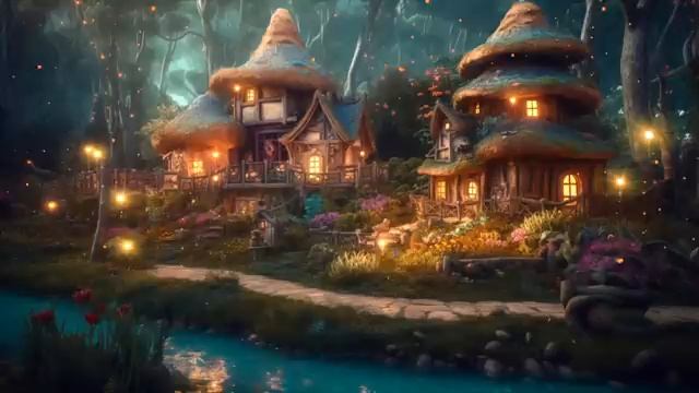 Волшебная Сказочная деревня - Музыкальная атмосфера смотреть онлайн