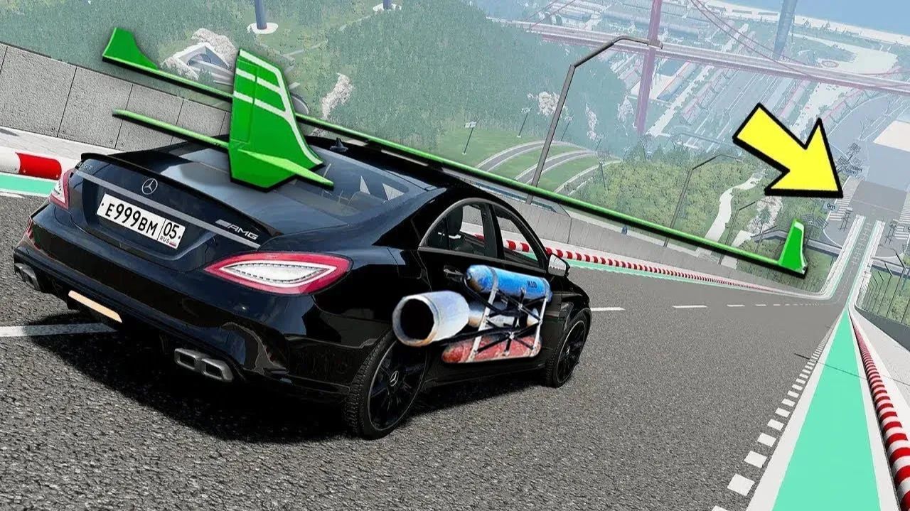 КАКАЯ МАШИНА ПРЫГНЕТ ДАЛЬШЕ С ОГРОМНОГО ТРАМПЛИНА В BEAM NG DRIVE! смотреть онлайн