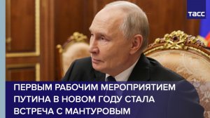 Первым рабочим мероприятием Путина в новом году стала встреча с Мантуровым