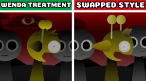 INCREDIBOX SPRUNKI🎵 WENDA TREATMENT🌺: NORMAL VS SWAPPED STYLE🌀✨ КТО ВЫДЕЛЯЕТСЯ?🤔💥