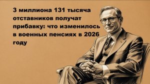Военные пенсии в 2026 году повышение последние новости