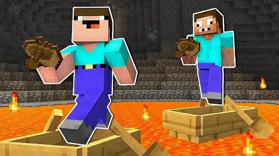 Я с папой играю в Майнкрафт смотреть онлайн