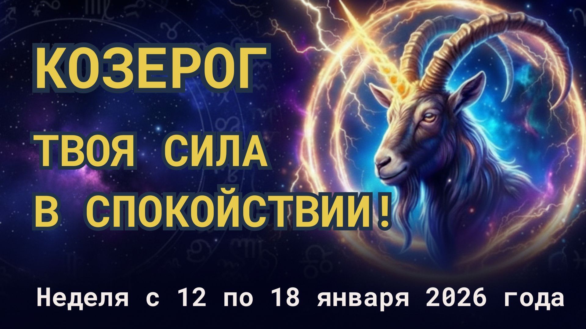 ♑️ КОЗЕРОГ, ТВОЯ СИЛА В СПОКОЙСТВИИ! смотреть онлайн