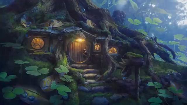 Уютная Нора Феи В Дождливый день - Музыкальная атмосфера в стиле Фэнтези смотреть онлайн