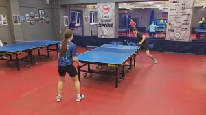 отбор Грязнов Г. (611) - Попова М. (283) 08.01 настольный теннис Любительский турнир