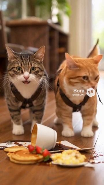 Коты официанты