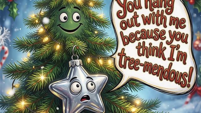 - What did the Christmas tree say to the ornament? смотреть онлайн