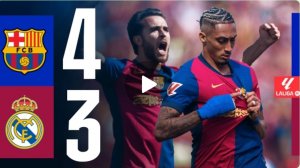 Барселона 4 vs 3 Реал Мадрид | Эль Классико | Лалига 2024/25