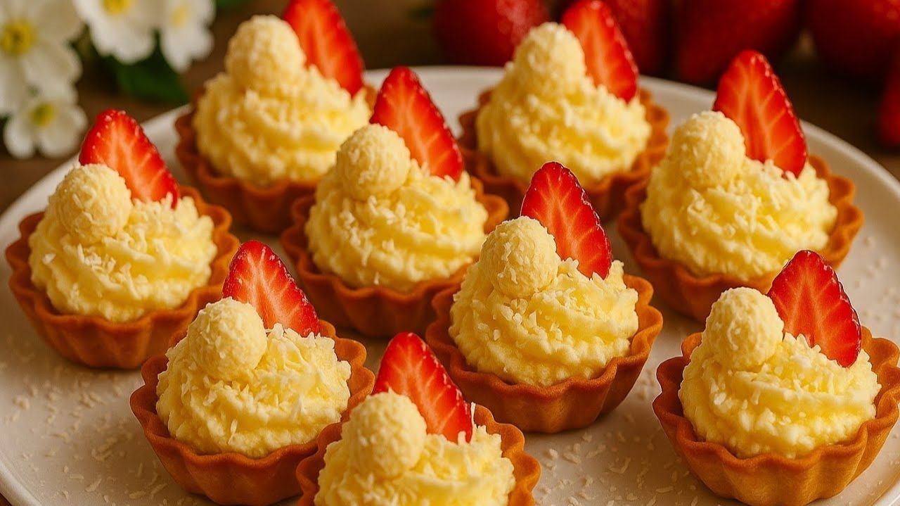 ВКУСНЕЕ ЧЕМ РАФАЭЛЛО! Тающее тесто и нежнейший крем: секрет идеальных кокосовых корзиночек смотреть онлайн