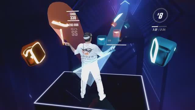 Beat Saber - Alesso Vs. OneRepublic - If I Lose Myself (Expert+ SS) [Mixed Reality] смотреть онлайн