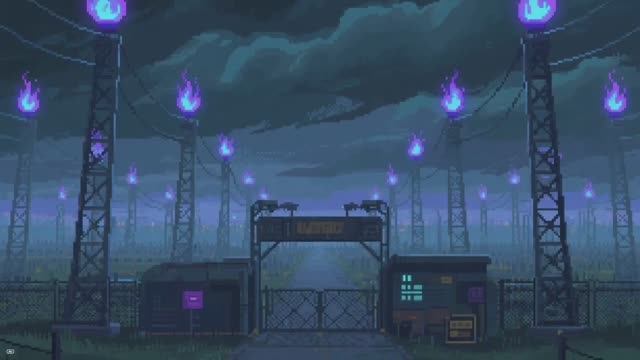 Огни святого Эльма на антеннах узла связи смотреть онлайн