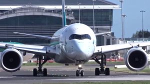 Красивая подборка самолет авиация | Взлет и посадка большого пассажирского самолета