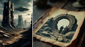 В церковной книги  описан портал в другой мир