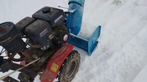 Мотоблок ока с снегоуборщиком пахарь
