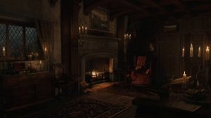 3 часа уютного камина и успокаивающего  дождя за окном