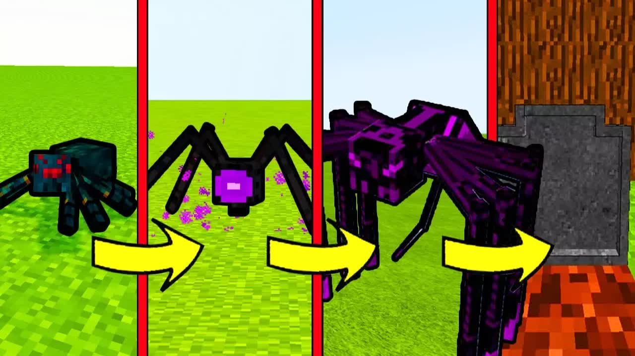 КАК МЕНЯЛСЯ ЭНДЕР ПАУК МОНСТР И ЕГО ЖИЗНЕННЫЙ ЦИКЛ В МАЙНКРАФТ ~ ЭВОЛЮЦИЯ TROLLING MINECRAFT МУЛЬТИК смотреть онлайн