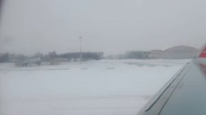 Вылет в снегопад