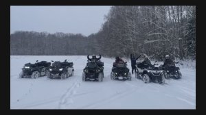 Снеговая катка 6 квадроциклов, ледяной брод, море снега