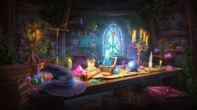 Уютный Ведьмин хрустальный уголок - Музыкальная атмосфера смотреть онлайн