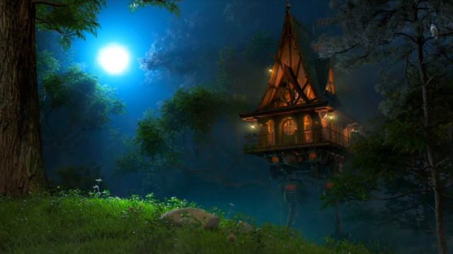 Хижина Бабы-Яги - Мрачная Фэнтезийная музыкальная атмосфера смотреть онлайн