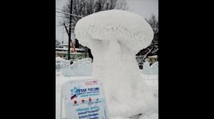 Скульптуры, из снега и льда, в Перми !