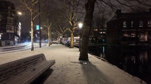 Амстердам 2026 снегопад улицы как никогда раньше ❄️