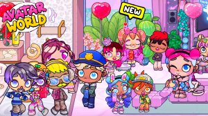 Вечеринка 🥳 для призраков и девочек /♥️AVATAR WORLD СЕМЕЙНЫЕ ИСТОРИИ♥️