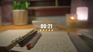 1 час STUDY WITH ME Late Night ⧸ calm piano 🎹 ⧸ Pomodoro 25-5