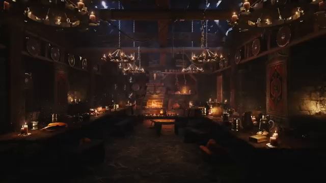 Ночь в таверне "Ведьмаки", музыкальная атмосфера и ощущение Средневековья смотреть онлайн