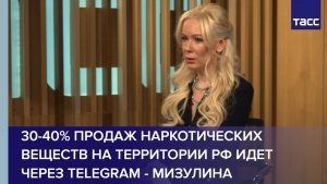 Мизулина: 30-40% продаж наркотических веществ на территории России идет через Telegram