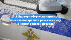 В Екатеринбурге женщина поехала поздравить родственницу с Новым годом и исчезла