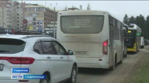 Транспортный коллапс в Ставрополе в первый рабочий день после праздников