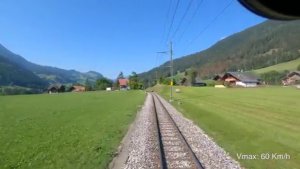 Zweisimmen - Montreux поездка по Швейцарии