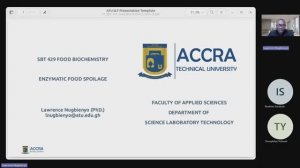 SBT 429 Food Biochemistry: Enzymatic Food Spoilage