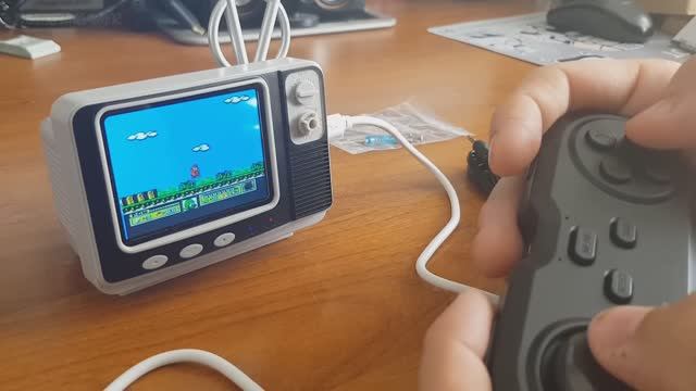 Денди телевизор 108 встроенных игр 8 бит консоль Family pocket GV 300 retro tv game смотреть онлайн