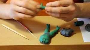 как слепить черепашки ниндзя из пластилина