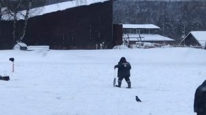 поимка форели