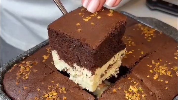 Советский пирог «Стёганое одеяло»...🥧🍫😋