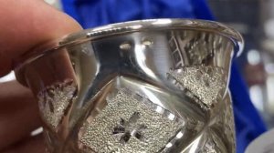 Серебряная стопка «Лазер», стп039