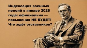 Индексация военных пенсий в январе 2026 года